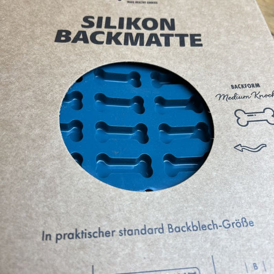 Backmatte für Hundekekse in Knochen Form