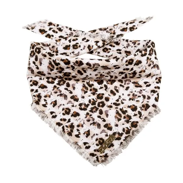 Hundehalstuch Leopard braun