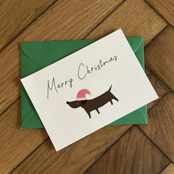 Postkarte / Weihnachtskarte MERRY CHRISTMAS